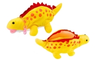 Plush Dinosaur Pencil Case Storage Box Pendant Yellow