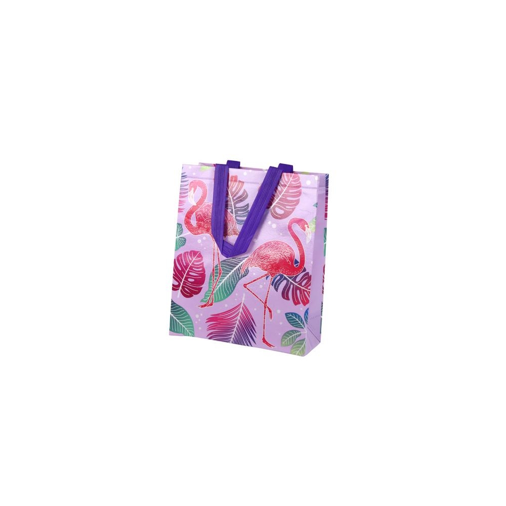 Flamingai Dovanų maišelis violetinės spalvos 30,5 cm x 24,5 cm x 10 cm