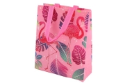 Rožinis flamingas Dovanų maišelis30,5 cm x 24,5 cm x 10 cm