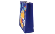 Blue Dinosaur Paper Gift Bag 41.5cm x 30cm x 12cm