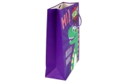 Purple Dinosaur Paper Gift Bag 41.5cm x 30cm x 12cm