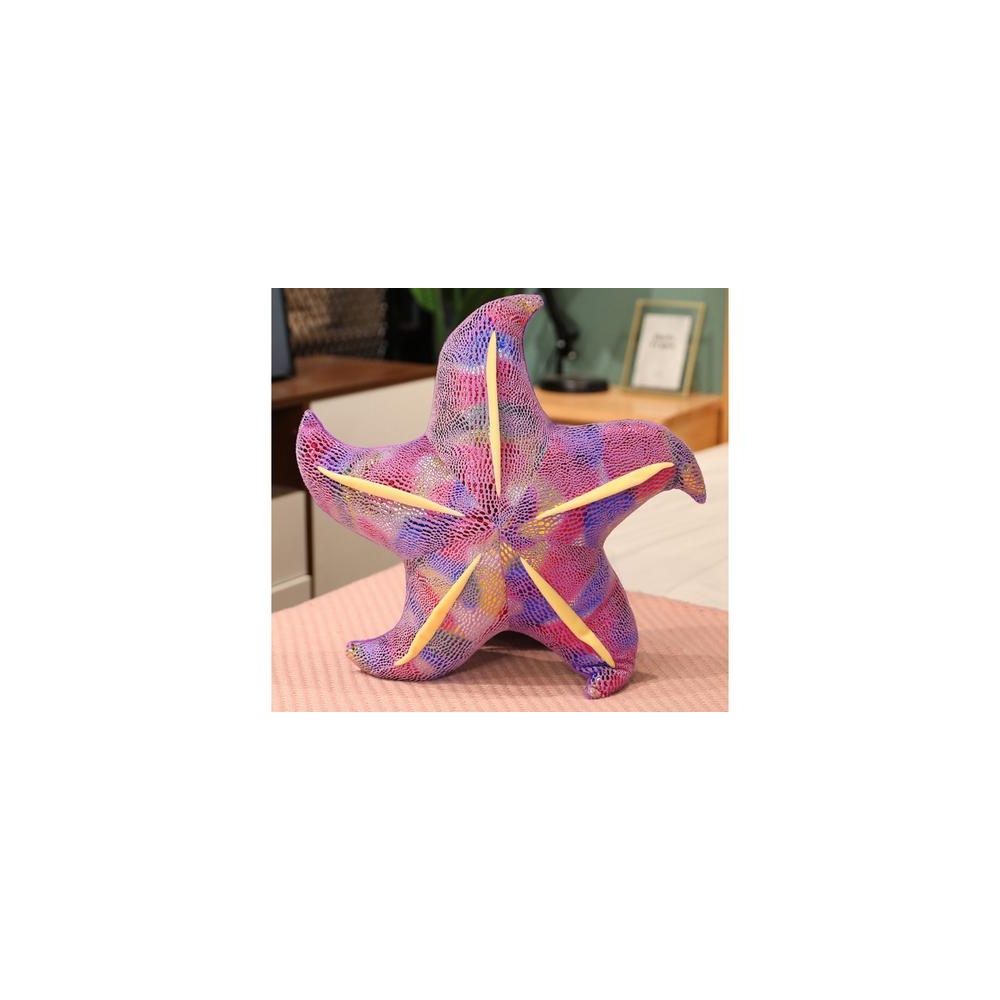 Talismanas Pliušinė jūrų žvaigždė Violetinė pagalvė 20 cm
