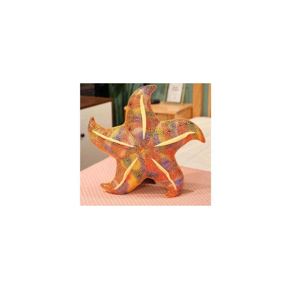 Talismanas Pliušinė jūrų žvaigždė Geltona pagalvė 20 cm