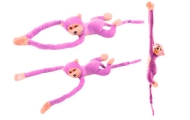 Plush Monkey Mascot with Sound, Pink 60 cm