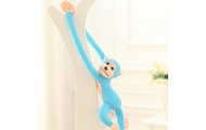 Plush Monkey Mascot with Sound, Blue 80 cm