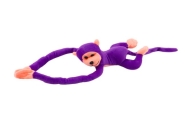 Pliušinis beždžionių talismanas su garsu, violetinės spalvos, 80 cm