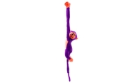 Pliušinis beždžionių talismanas su garsu, violetinės spalvos, 80 cm