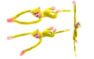 Plush Monkey Mascot with Sound, Yellow 80 cm