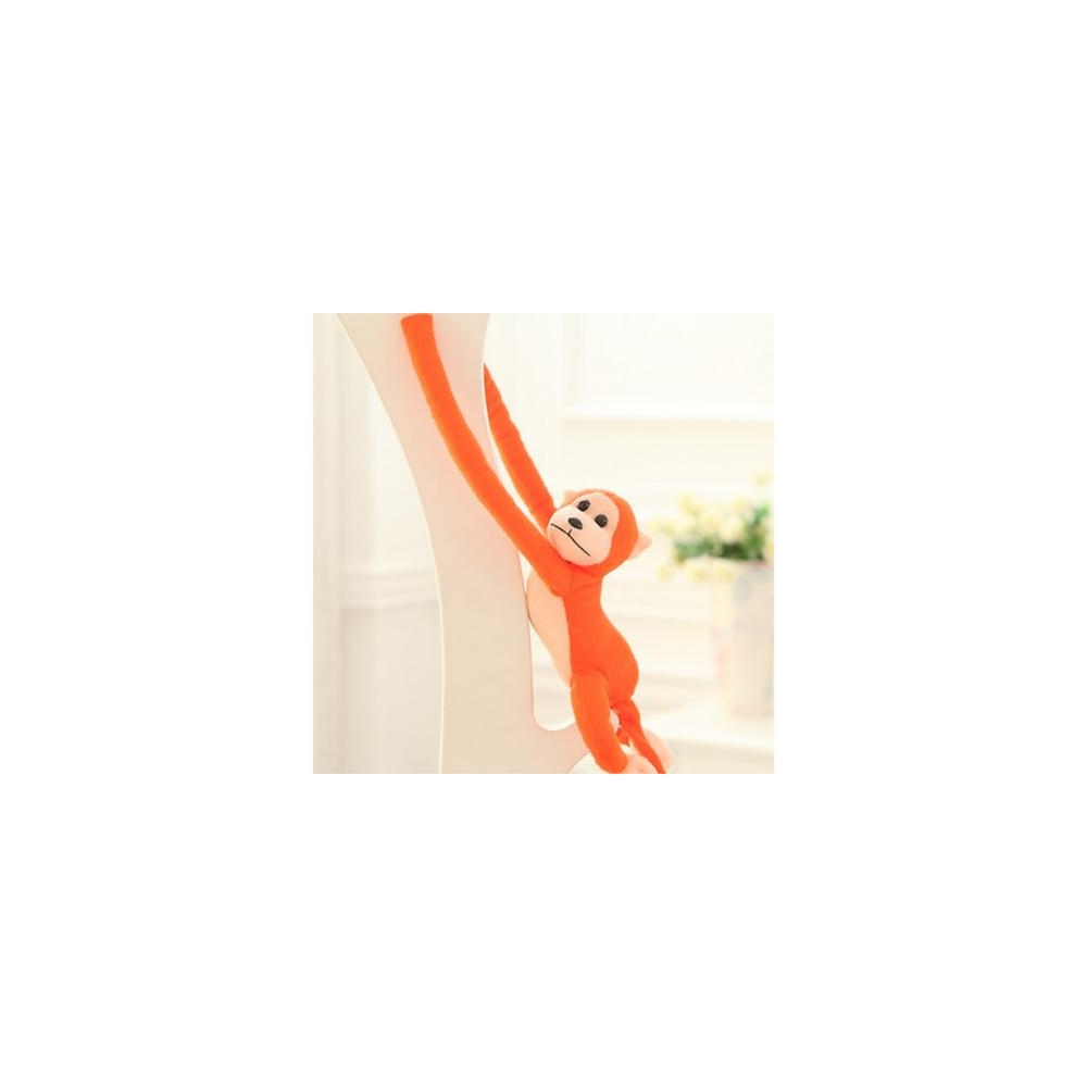 Pliušinis beždžionių talismanas su garsu, oranžinis 80 cm