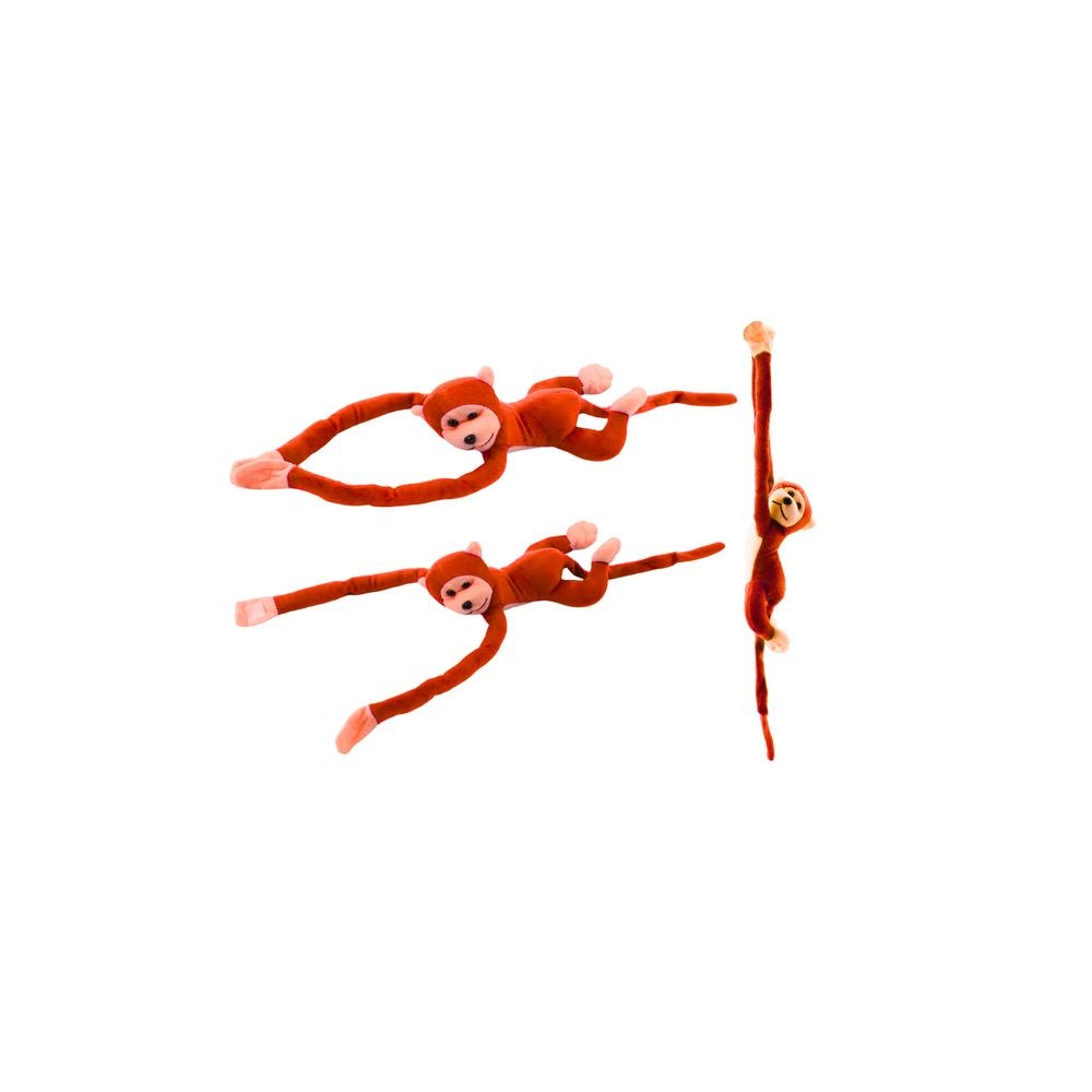 Pliušinis beždžionių talismanas su garsu, oranžinis 80 cm