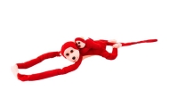 Mascot Plush Monkey with Baby, Red 70 cm