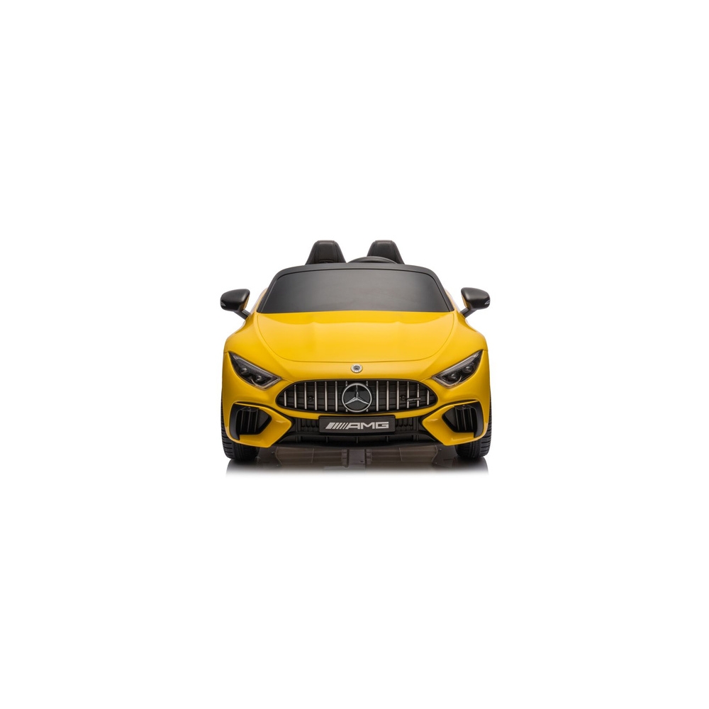 Elektromobilis Mercedes AMG SL63, lakuotas geltonas-Elektromobiliai vaikams, Mašinos-e-vaikas
