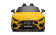 Elektromobilis Mercedes AMG SL63, lakuotas geltonas-Elektromobiliai vaikams, Mašinos-e-vaikas