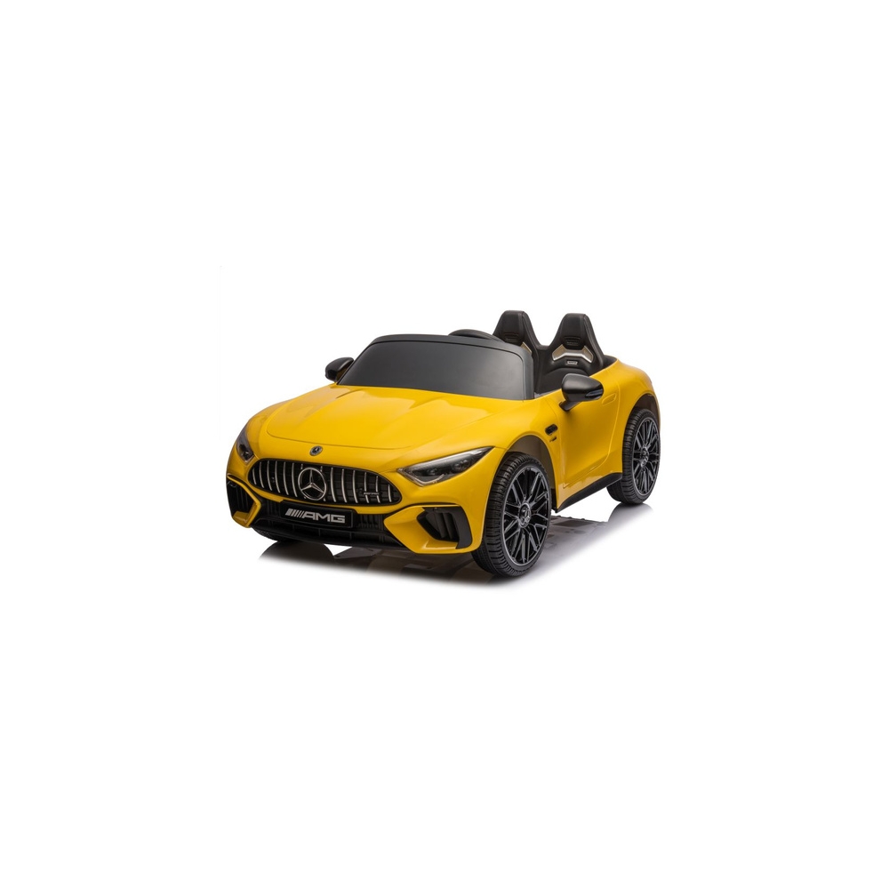 Elektromobilis Mercedes AMG SL63, lakuotas geltonas-Elektromobiliai vaikams, Mašinos-e-vaikas