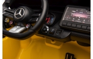 Elektromobilis Mercedes AMG SL63, lakuotas geltonas-Elektromobiliai vaikams, Mašinos-e-vaikas