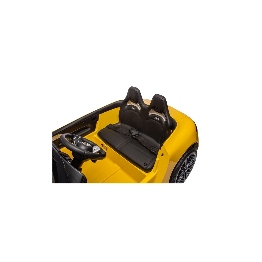 Elektromobilis Mercedes AMG SL63, lakuotas geltonas-Elektromobiliai vaikams, Mašinos-e-vaikas
