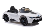 Elektromobilis BMW I8 Coupe, White-Elektromobiliai vaikams, Mašinos-e-vaikas
