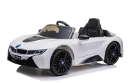 Elektromobilis BMW I8 Coupe, White-Elektromobiliai vaikams, Mašinos-e-vaikas