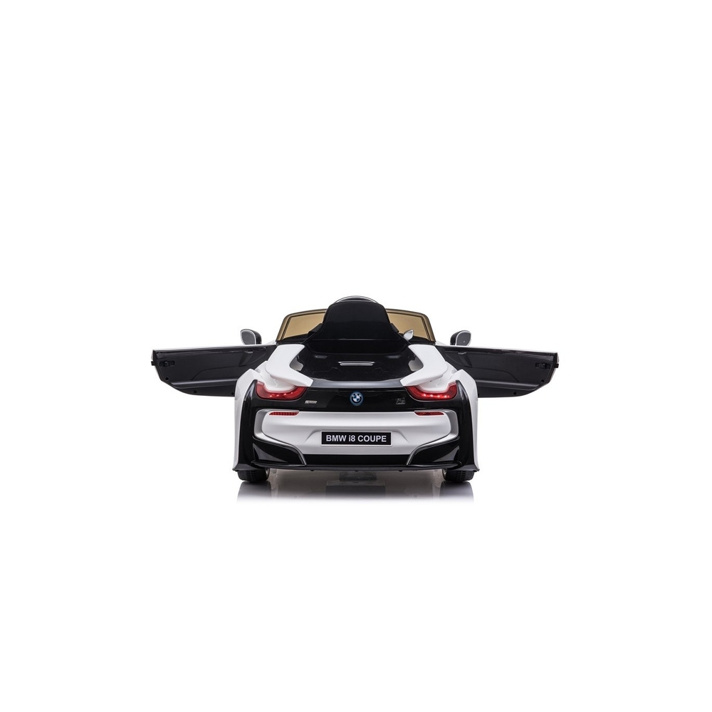 Elektromobilis BMW I8 Coupe, White-Elektromobiliai vaikams, Mašinos-e-vaikas