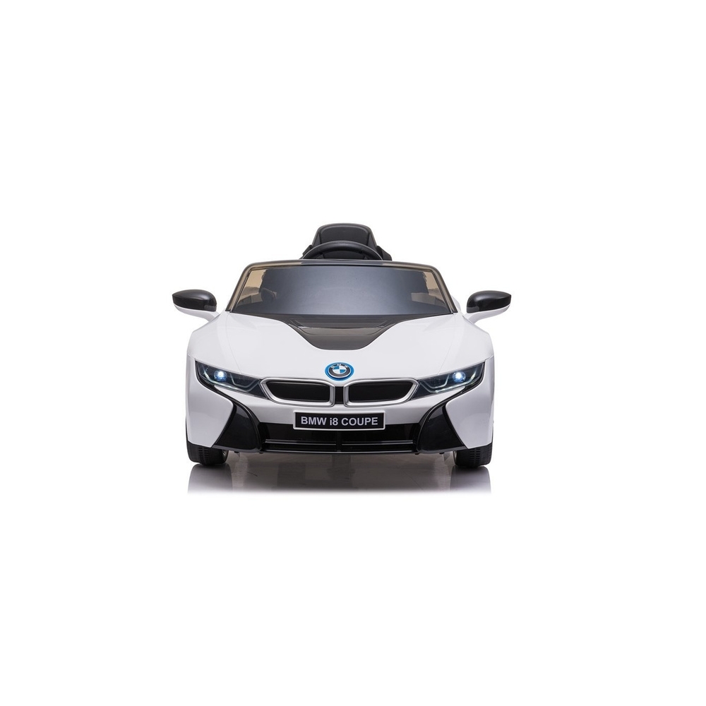 Elektromobilis BMW I8 Coupe, White-Elektromobiliai vaikams, Mašinos-e-vaikas