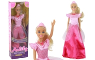 Lalka Dla Dzieci Anlily Księżniczka Długie Blond Włosy Tiara Różowa Suknia