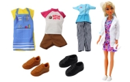 Anlily 4in1 doll Doctor Hairdresser Cook Animals Clothes Accessories