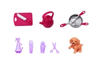 Anlily 4in1 doll Doctor Hairdresser Cook Animals Clothes Accessories