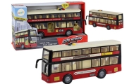 Double Decker City Bus Lights Sounds Red 1:16