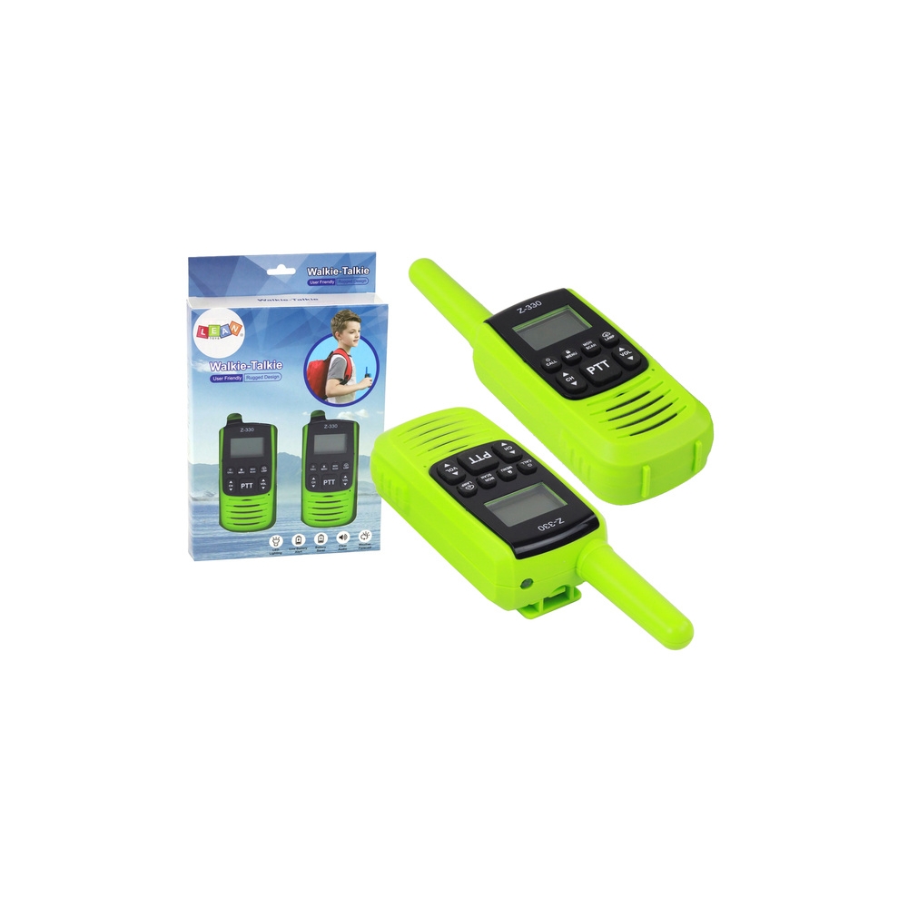 Krótkofalówki Walkie-Talkie Zielone Zasięg 3km Gadżet Do Komunikacji