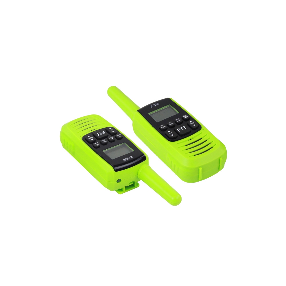 Krótkofalówki Walkie-Talkie Zielone Zasięg 3km Gadżet Do Komunikacji