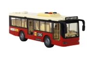 Battery Powered Bus Lights Sounds Red City 1:16