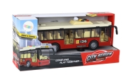 Battery Powered Bus Lights Sounds Red City 1:16
