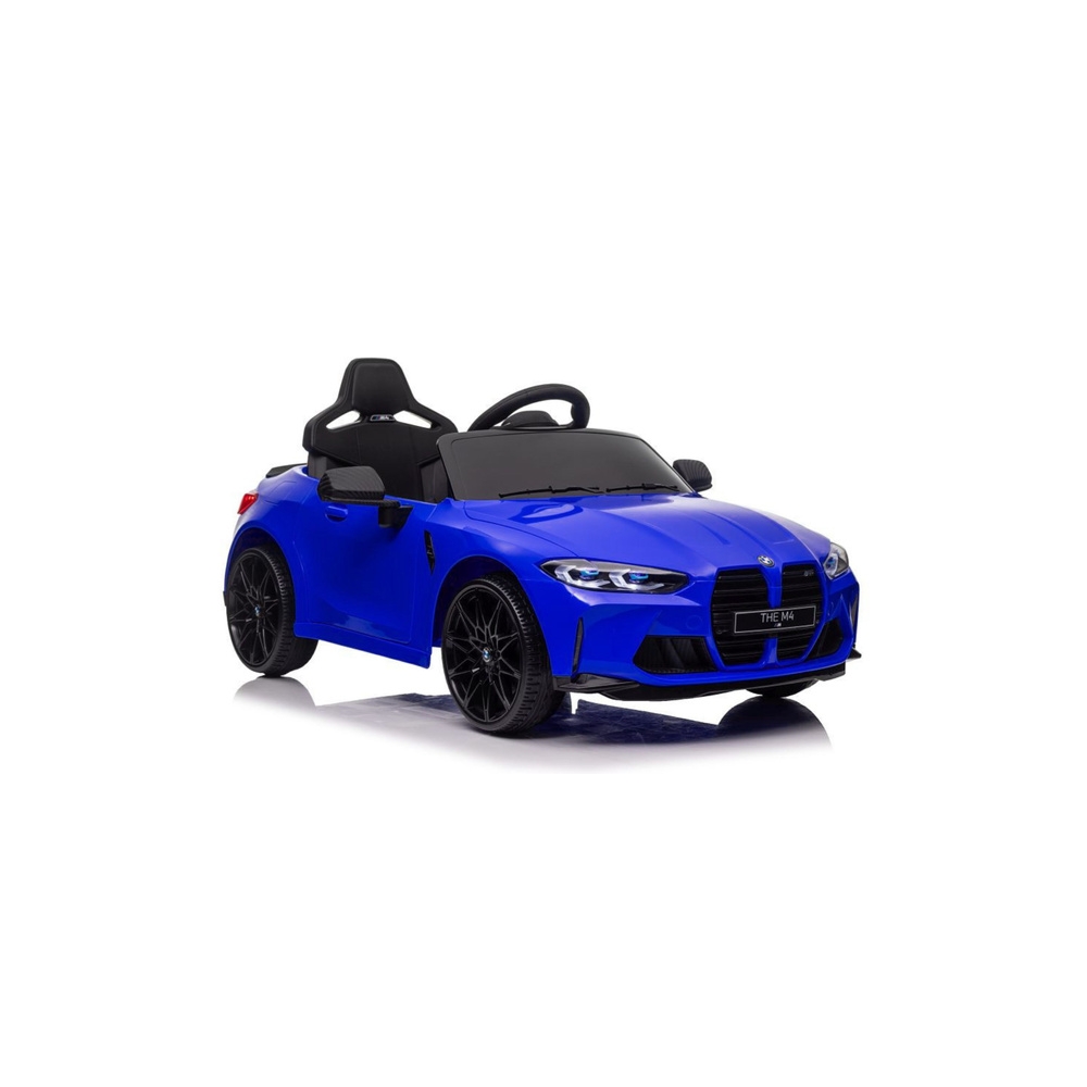 Elektromobilis BMW M4, lakuotas mėlynas-Elektromobiliai vaikams, Mašinos-e-vaikas