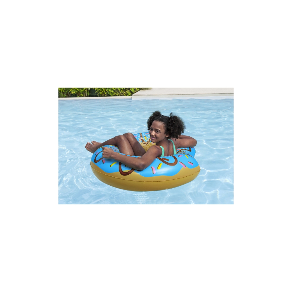 Koło Do Pływania Donut Pączek Niebieski 107 cm Bestway 36118