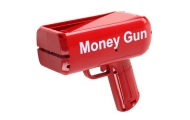 Pistolet Na Pieniądze Strzelający Czerwony Wyrzutnia Money Gun Banknoty