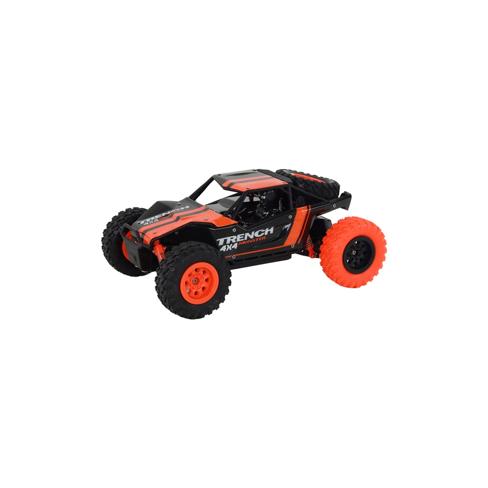 Nuotoliniu būdu valdomas R/C visureigis 1:24 oranžinės spalvos