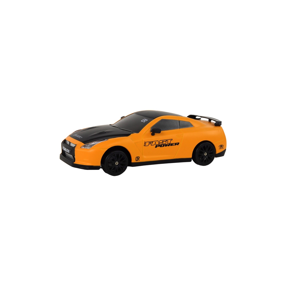 Nuotoliniu būdu valdomas R/C sportinis automobilis 1:24 Geltonos spalvos keičiamais ratais