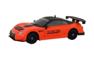 Nuotoliniu būdu valdomas R/C 1:24 oranžinis sportinis automobilis su keičiamais ratais