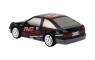 Remote Controlled Sports Car R/C 1:24 Black Replaceable Wheels