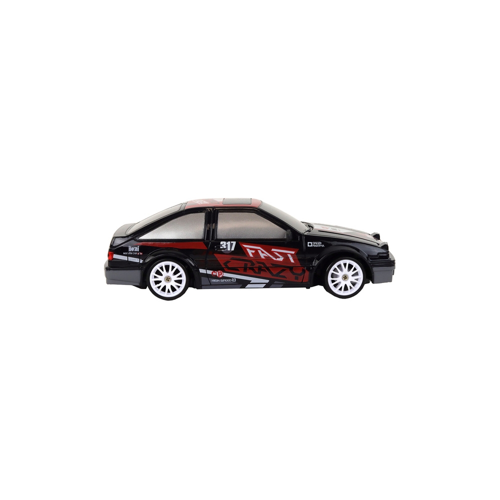 Nuotoliniu būdu valdomas R/C sportinis automobilis 1:24 Juodi keičiami ratai