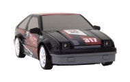 Remote Controlled Sports Car R/C 1:24 Black Replaceable Wheels