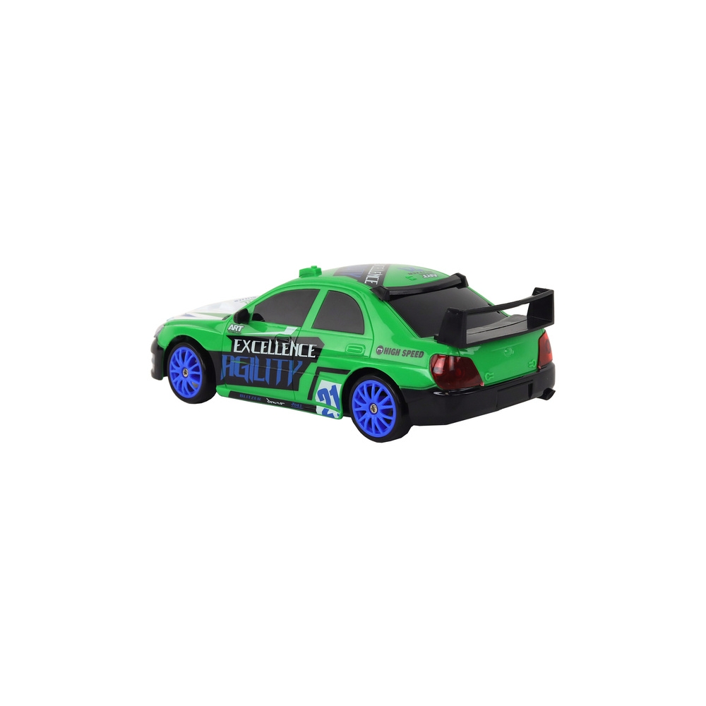 Nuotoliniu būdu valdomas R/C sportinis automobilis 1:24 Žali keičiami ratai