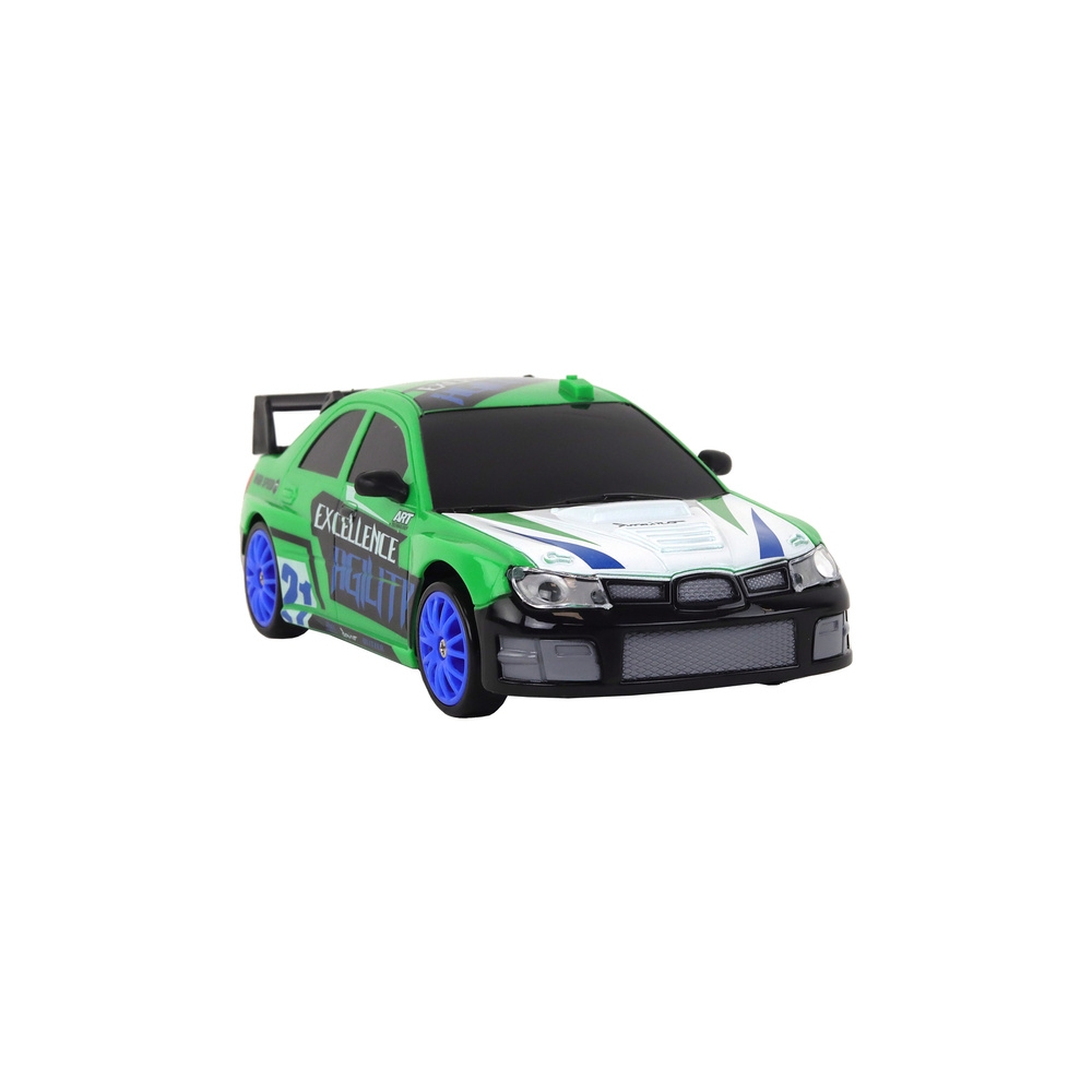 Nuotoliniu būdu valdomas R/C sportinis automobilis 1:24 Žali keičiami ratai