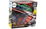 Remote Controlled Sports Car R/C 1:24 Green Interchangeable Wheels