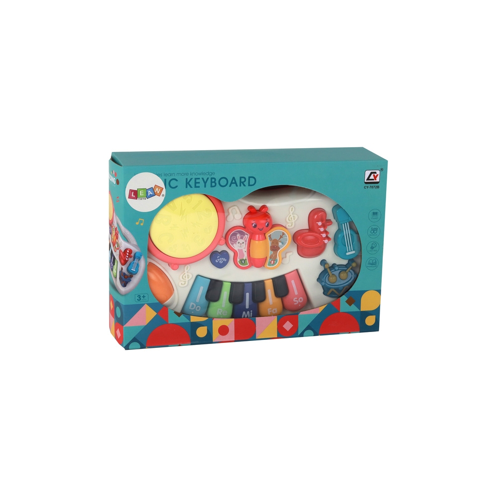 Educational Piano Keys Instruments Butterflies Educational Music Panel