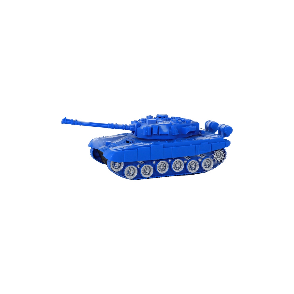 Nuotoliniu būdu valdomas R/C tankas šviesos garsas 1:18 27MHz, mėlynas