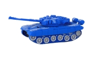 Nuotoliniu būdu valdomas R/C tankas šviesos garsas 1:18 27MHz, mėlynas