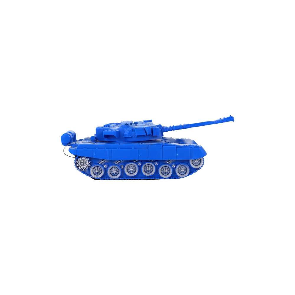 Nuotoliniu būdu valdomas R/C tankas šviesos garsas 1:18 27MHz, mėlynas