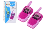 Walkie Talkie Krótkofalówki Różowe Zasięg 3km Dla Dzieci