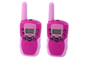 Walkie Talkie Krótkofalówki Różowe Zasięg 3km Dla Dzieci